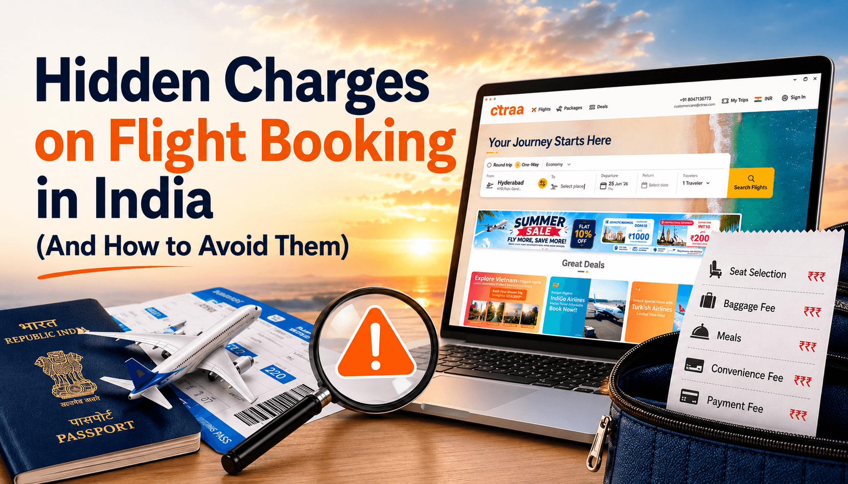 Hidden Charges in Flight Booking in India (And How to Avoid Them)